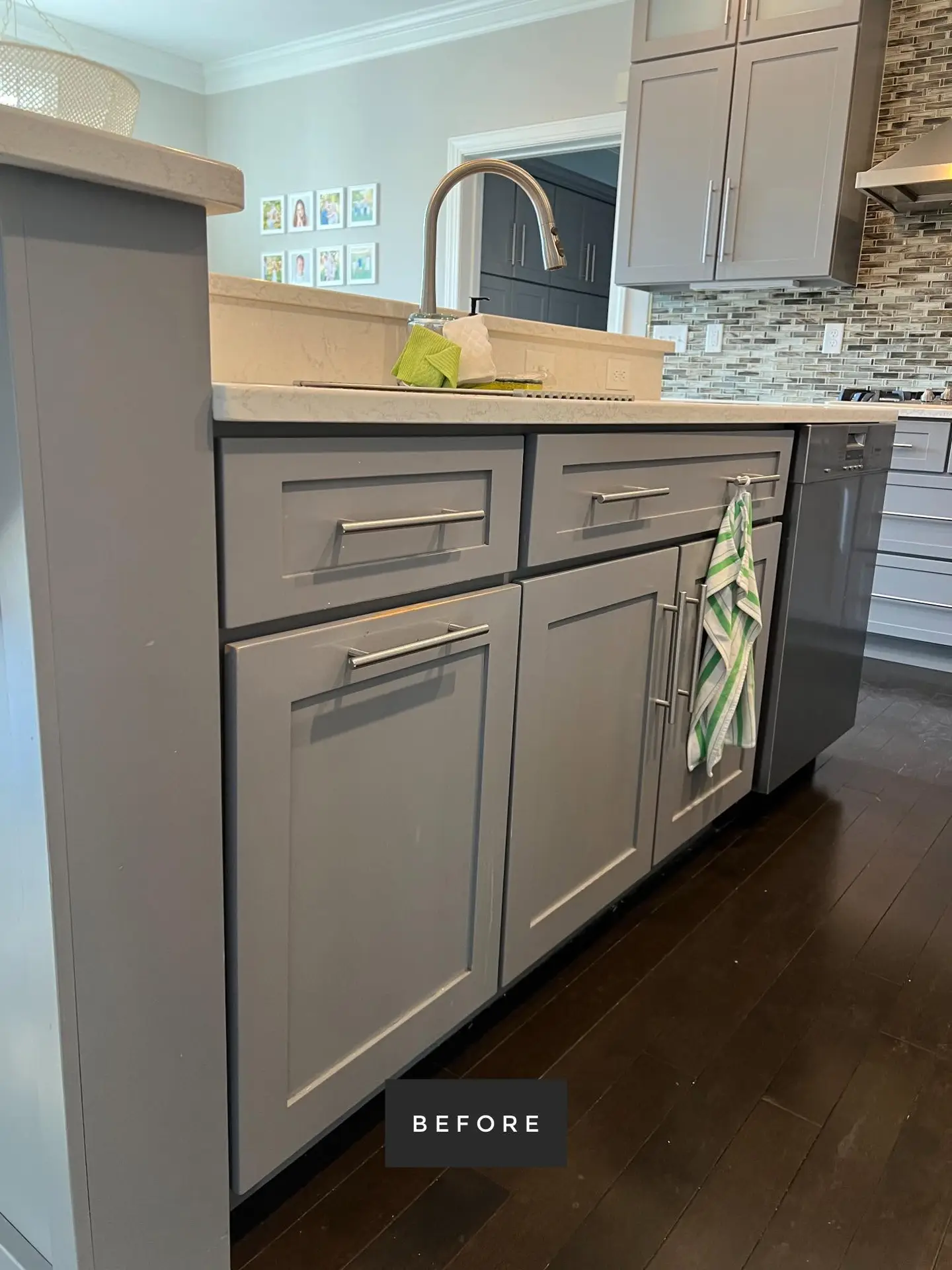 Basic standard wood panel cabinetry