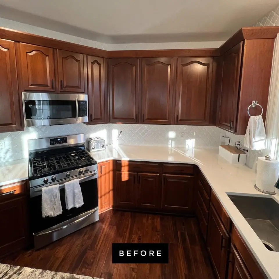 Old standard kitchen cabinets